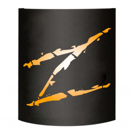 Абажур Везувий BLACK (AISI 430) тип 10 "ZORRO"