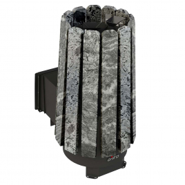 Дровяная банная печь GrillD Cometa 180 Vega Long Window Max Stone Pro, серпентинит