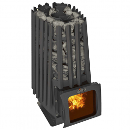 Дровяная банная печь GrillD Cometa 350 Vega Short Window Max Pro