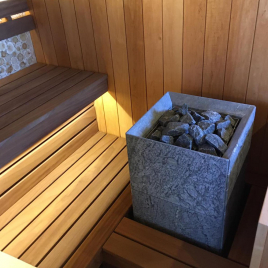 Электрокаменка Tulikivi Tuisku 10,5 kW, поверхность Rigata