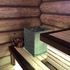 Электрокаменка Tulikivi Tuisku 9 kW, поверхность Rigata