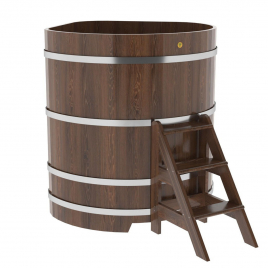 Купель угловая из дуба 1,19х1,19 H=1,40, бочка