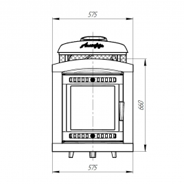 Печь банная Атмосфера L с комбинированной облицовкой "Верде Гватемала"