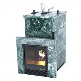 Печь ИзиСтим Сочи в полноценном кожухе с закрытым верхом