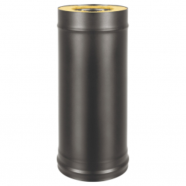 Сэндвич-труба Везувий BLACK (AISI 430/0,5мм + Оц.) д.200х300, L-1м