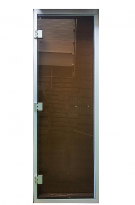 Стеклянная дверь для хамам Sauna-Life 60G, стекло бронза, 80x190 см.