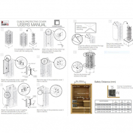 Защитное ограждение угловое Sawo CUB-GUARD-W3-CNR-D